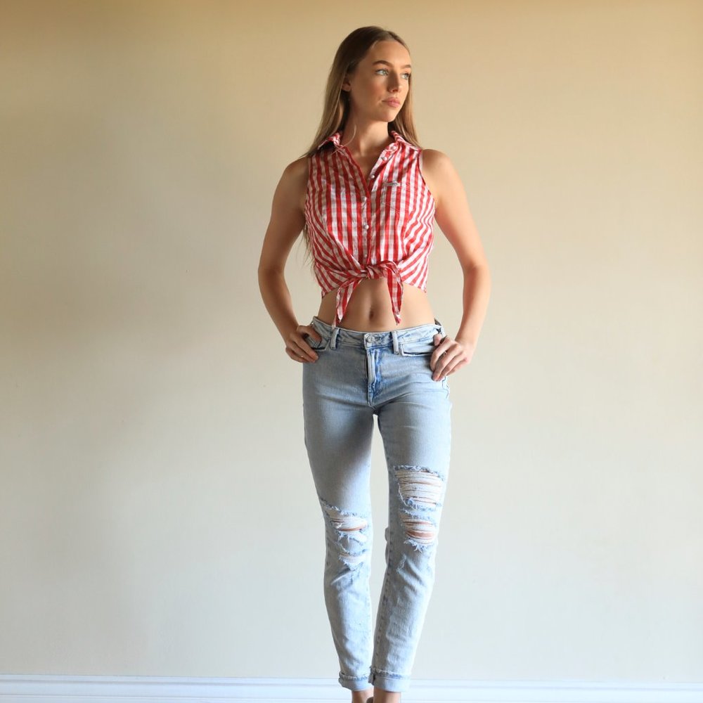 Guess Gingham Button Up